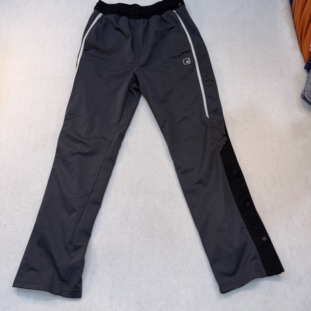 Vintage AND1 Tear Away Pants Adult Small  Gray/Black Basketball Tearaway Men 90s